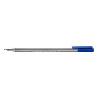 STAEDTLER Triplus, Blau, Fein, Blau, Grau, Polypropylen (PP), Recycelbarer Kunststoff, Dreieck, Tinte auf Wasserbasis