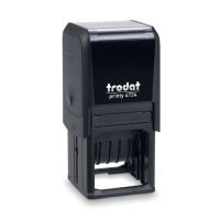 TRODAT 4724, Text/Datumsstempel, 39 x 39 mm, Schwarz, 60 mm, 55 mm, 113 mm