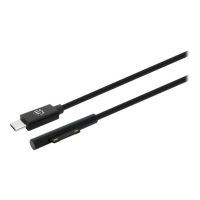 Manhattan USB-C to Surface Connect Cable, 1.8m, Male to Male. 15V/3A, Black, Lifetime Warranty, Polybag - USB-Kabel - 24 pin USB-C (M)