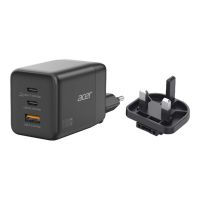 Acer Netzteil - PPS- und GaN-Technologie - 100 Watt - PD 3.0 - 3 Ausgabeanschlussstellen (USB, 2 x USB-C)