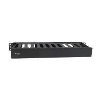 Equip 19" Rack Mount Kabelmanagement-Panel, Schwarz, Kabelmanagementtafel, Schwarz, Acrylnitril-Butadien-Styrol (ABS), 1U, China, 482,6 mm