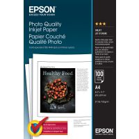Epson Photo Quality Inkjet Paper - A4 - 100 Blätter, Matte, 102 g/m², A4, Weiß, 100 Blätter, WorkForce WF-7620DTWF WorkForce WF-7610DWF WorkForce WF-7110DTW WorkForce WF-3640DTWF WorkForce...