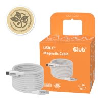 Club 3D CLUB 3D USB-C Magnetic-Coil Cable White, USB C, USB C
