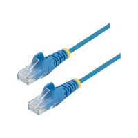 StarTech.com 2.5m Slim LSZH CAT6 Ethernet Cable, 10 Gigabit Snagless RJ45 100W PoE Patch Cord, CAT 6 10GbE UTP Network Cable w/Strain Relief, Blue, ETL, Low Smoke Zero Halogen - Category 6 - 28AWG (N6PAT250CMBLS)