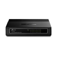 TP-LINK 16-Port-Gigabit-Switch, Unmanaged, Fast Ethernet (10/100), Vollduplex, Rack-Einbau, Wandmontage