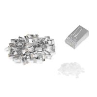 DIGITUS CAT 6 Modularstecker für Rundkabel, Pass through Stecker - 100 Stk.