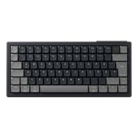 Cherry XTRFY K63W Pro Compact Ultra-Wideband, Verkabelt & Kabellos, Ultra-wideband (UWB) + USB, Mechanischer Switch, QWERTZ, RGB-LED, Schwarz, Grau