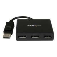 StarTech.com 3-Port Multi Monitor Adapter - DisplayPort 1.2 MST-Hub auf Dual 4K 30Hz & 1x 1080p - Video-Splitter für den erweiterten Desktop-Modus nur auf Windows-PCs - DP auf 3x DP-Monitore (MSTDP123DP)