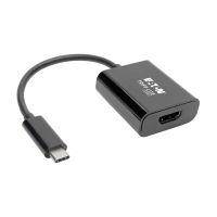 Eaton Tripp Lite Series USB C to HDMI Adapter Converter M/F 4K USB Type C to HDMI Black USB Type C, Thunderbolt 3 Compatible