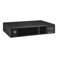 V7 USV (in Rack montierbar/extern) - Double Conversion Online - AC 110-175 / 290-300 V - 3000 Watt - 3000 VA - 1-phasig - 9 Ah - Ethernet 10/100, RS-232, USB - Ausgangsanschlüsse: 9 - 2U - 48.3 cm (19")