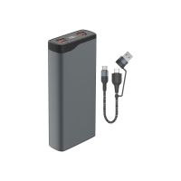 4smarts VoltHub Pro - Select Edition - Powerbank - 20000 mAh - 74 Wh - 22.5 Watt - 5 A - Huawei Fast Charge, PD 2.0, PD 3.0, QC 2.0, QC 3.0, AFC, SCP - 3 Ausgabeanschlussstellen (2 x USB, 24 pin USB-C)