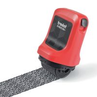TRODAT ID Protector+ Tintenroller Inkl. Paket-/Brieföffner, Feuerrot, Kissen Schwarz, Rot, 50 mm, 80 mm, 47,6 g