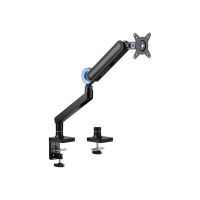 Equip Premium - Befestigungskit (Kabeldurchführungsklemme, Schrauben, Klemmhalterung, Tisch-Montagearm) - Gasfeder - für LCD-Display / Curved LCD-Display - Kunststoff, stainless steel, Aluminium - Schwarz - Bildschirmgröße: 43.2-88.9 cm (17"-35")