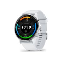 Garmin Venu 3 - 45 mm - verstärktes Polymer Whitestone - intelligente Uhr mit Band - Silikon - Handgelenkgröße: 135-200 mm - Anzeige 3.54 cm (1.4")