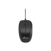 MEDIARANGE MROS216 - Maus - optisch - 3 Tasten - kabellos - 2.4 GHz - kabelloser Empfänger (USB)