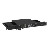 Rackmount.IT RM-LN-T1 - Montagesatz für Netzwerkgeräte - Rack montierbar - Jet Black - 1U - 48.3 cm (19")