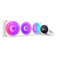 NZXT Kraken Elite 420 RGB, All-in-One-Flüssigkeitskühler, 14 cm, Weiß