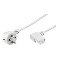 Wentronic goobay - Stromkabel - CEE 7/7 (M) gewinkelt bis IEC 60320 C13 gewinkelt