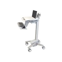 Ergotron sv40 - Wagen - Konstante Krafttechnologie - für Notebook / PC-Ausrüstung - leicht - verriegelbar - medizinisch - Aluminium, verzinker Stahl, hochwertiger Kunststoff - Grau, weiß, Polished Aluminum - Bildschirmgröße: bis zu 43,9 cm (bis zu 17,3")