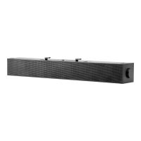 HP S101 - Soundbar - für Monitor - 2.5 Watt - Schwarz (Grill Farbe - Schwarz)