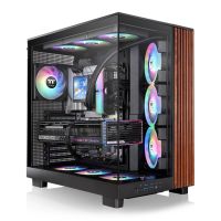 Thermaltake View 380 XL WS ARGB, Midi Tower, PC, Schwarz, ATX, micro ATX, Mini-ITX, SPCC, Gehärtetes Glas, Gaming