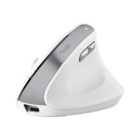 Trust Bayo II - Vertikale Maus - ergonomisch - Für Rechtshänder - optisch - 6 Tasten - kabellos - 2.4 GHz - kabelloser Empfänger (USB)
