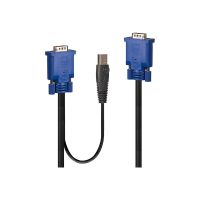 Lindy Tastatur- / Video- / Maus- (KVM-) Kabel - USB, HD-15 (VGA)