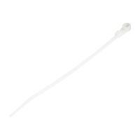 StarTech.com 15cm(6") Cable Ties with Mounting Hole, 3mm(1/8") wide, 40mm(1-1/2") Bundle Dia. 18kg(40lb) Tensile Strength, Nylon 66 Self Locking Ties with Screw Hole, UL Listed, 100 Pack - UL94 V-2 Rated - TAA (CBMZTS10N6)