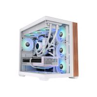 Thermaltake View 380 WS ARGB Snow - Mid tower - ATX - Seitenteil mit Fenster (gehärtetes Glas)