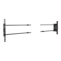 Chief Fusion Side Channel Speaker Adapter - For Displays 50-95" - Black - Montagekomponente (Lautsprecherbefestigung)