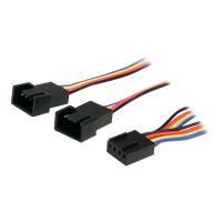 StarTech.com Y-Kabel für Lüfter 30cm - 4 Pin PWM Splitter Kabel - Strom Verteilerkabel - 1 x Molex Lüfter (Buchse)
