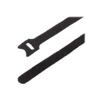 StarTech.com 6in Hook and Loop Cable Ties, 50 Pack, Black, Reusable Cable Straps, Adjustable and Flexible, Cord Organizer Tie/Wraps for Professional Cable Management - Wire Loop Ties (B506I-HOOK-LOOP-TIES)