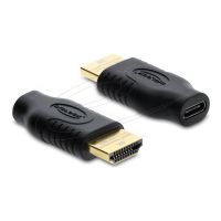 Delock High Speed - Videoadapter - USB-C männlich zu HDMI weiblich - Schwarz - Unterstützung für 4K60Hz (3840 x 2160)