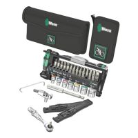 Wera 05004183001, Werkzeugkoffer, Fahrrad-Werkzeug-Set, Universal, Schwarz, Grün, Silber, Schwarz, Tschechische Republik