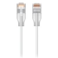 Ubiquiti UACC-Cable-Patch-EL-0.3M-W, 0,3 m, Cat6, RJ-45, RJ-45, Durchscheinend, Weiß