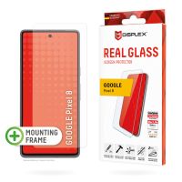 DISPLEX Panzerglas (10H, 2D) für Google Pixel 8, Eco-Montagerahmen, kratzer-resistent, Google, Pixel 8, Trockene Anwendung, Staubresistent, Schlagfest, Kratzresistent, Schockresistent, Transparent, 1 Stück(e)