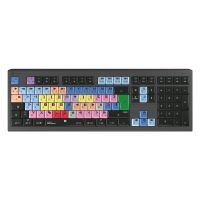 Logickeyboard LKB-MCOM4-A2M-FR, Kabelgebunden, USB, Scherenschalter, AZERTY, LED, Schwarz
