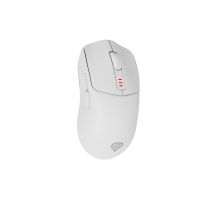 natec GENESIS Zircon 500, rechts, Optisch, RF Wireless + Bluetooth + USB Type-C, 10000 DPI, 4600 fps, Weiß