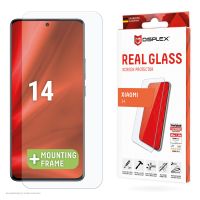 E.V.I. Displex Panzerglas (10H, 2D) für Xiaomi 14, Eco-Montagerahmen, kratzer-resistent, Xiaomi, Xiaomi 14, Trockene Anwendung, Stoßfest, Schmutzabweisend, Kratzresistent, Schockresistent, Transparent, 1 Stück(e)