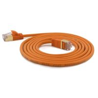 WANTEC CAT7 SSTP Patchkabel, 3 m, Cat7, S/FTP (S-STP), RJ-45, RJ-45, Orange