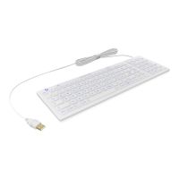 ICY BOX KeySonic KSK-6031INEL-Wh - Tastatur - waschbar
