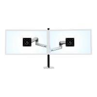 Ergotron LX - Befestigungskit (Doppelarm, hohe Säule) - für 2 LCD-Displays - Aluminium, Stahl - poliertes Aluminium mit schwarzen Akzenten - Bildschirmgröße: bis zu 101,6 cm (bis zu 40 Zoll)