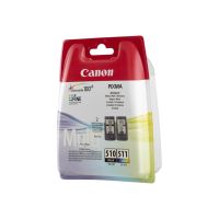 Canon PG-510 / CL-511 Multi pack - 2er-Pack - Schwarz, Farbe (Cyan, Magenta, Gelb)