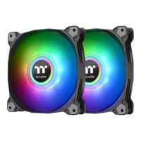 Thermaltake Pure Duo 14 ARGB Sync Radiator Fan - Gehäuselüfter - 140 mm - Schwarz (Packung mit 2)