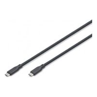 DIGITUS USB Silikon Kabel, USB4 Version 2.0, USB 80Gbps, 1m, schwarz