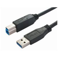 Bachmann 917.1205, 1 m, USB A, USB B, USB 3.2 Gen 1 (3.1 Gen 1), Schwarz