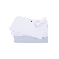 Evolis PVC Blank Pre-Punched Cards - Polyvinylchlorid (PVC)