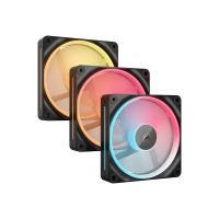 Corsair iCUE Link LX120-R RGB - Gehäuselüfter - Reverse-Lüfterblätter - 120 mm - Schwarz (Packung mit 3)
