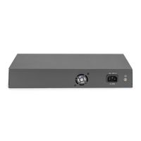 DIGITUS 24-Port Fast Ethernet PoE Netzwerkswitch, 19 Zoll, unmanaged, 2+1 Uplink Ports, RJ45 + SFP, 240 W, af/at