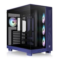 Thermaltake CA-11E-00MNWN-00, Midi Tower, PC, Blau, ATX, micro ATX, Mini-ITX, SPCC, Gehärtetes Glas, Gaming